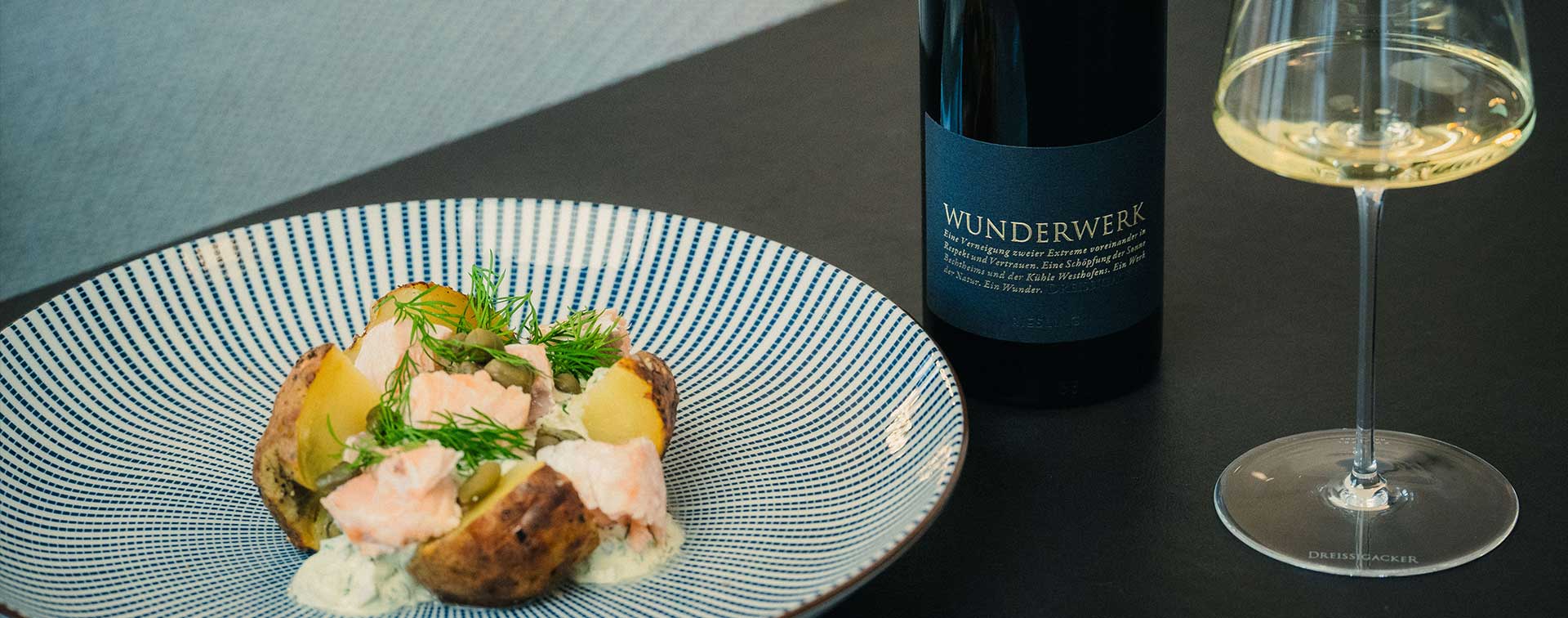 Ofenkartoffel mit Lachs & Riesling-Pairing