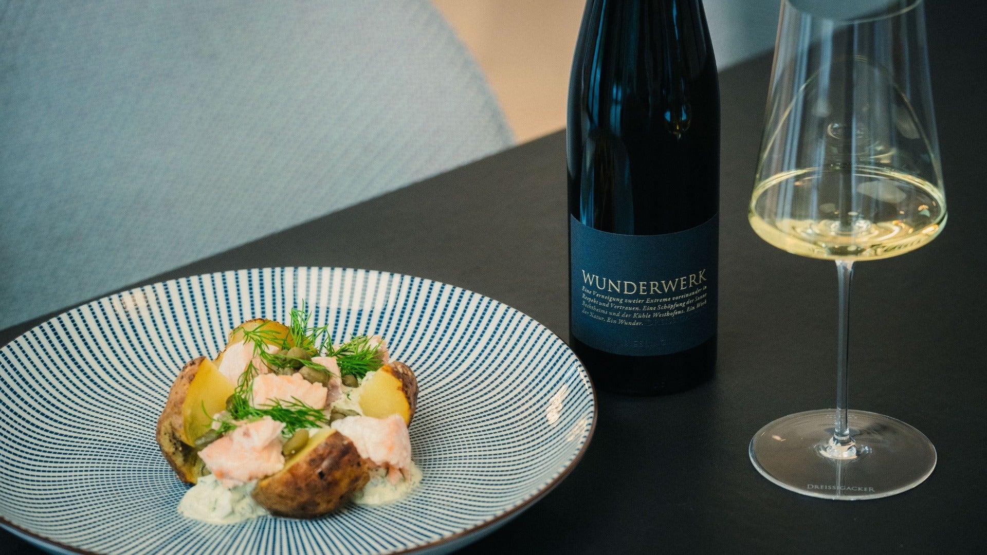 Ofenkartoffel mit Lachs & Riesling-Pairing