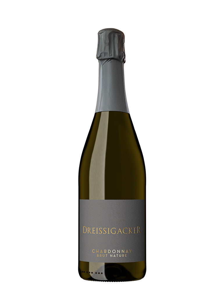 Dreissigacker-Chardonnay-Brut-Nature_Sekt_Weingut-Dreissigacker_Freisteller